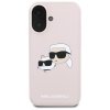 Karl Lagerfeld KLHMP16SSKCHPPLP iPhone16 6.1 różowy/pink hardcase Silicone Double Heads Print MagSafe